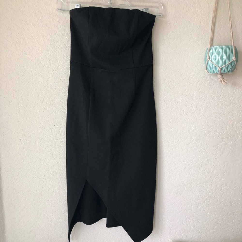 Lulus Jazzie Black Strapless Bodycon Dress - Picture 4 of 12